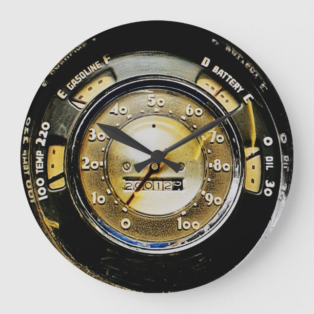 1949-1950 Classic Car Speedometer and Gauges Große Wanduhr (Vorderseite)
