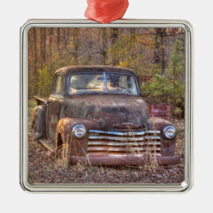 1949 Chevy-Gartenornament Silbernes Ornament