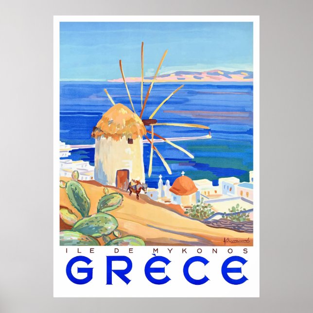 1949 Griechenland Insel Mykonos Poster (Vorne)