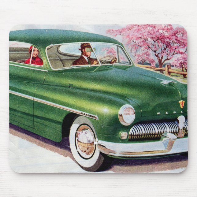 1949 grüne Mercury Limousine Mousepad (Vorne)