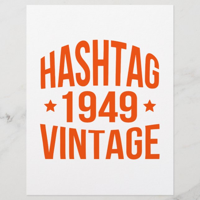 1949 Hashtag Vintag (Vorderseite)