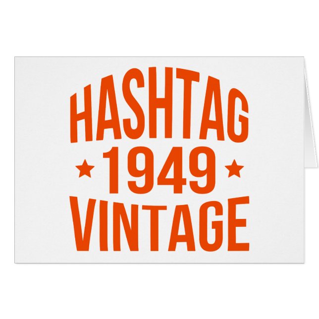 1949 Hashtag Vintag (Vorderseite (Horizontal))