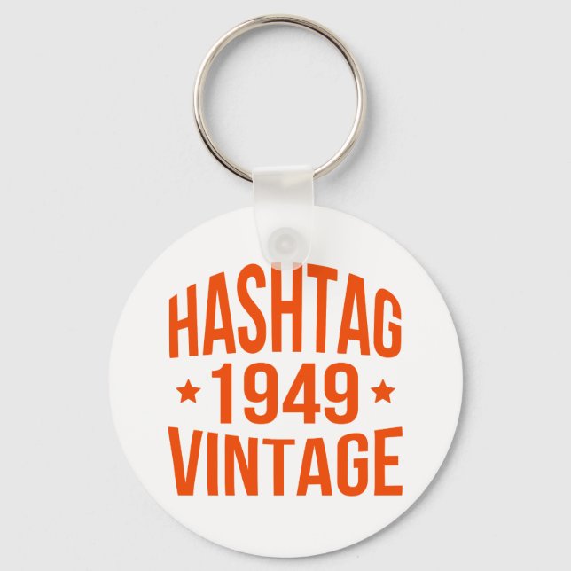 1949 Hashtag Vintag Schlüsselanhänger (Vorderseite)