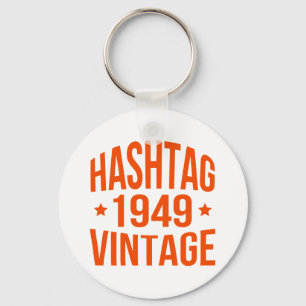 1949 Hashtag Vintage Schlüsselanhänger