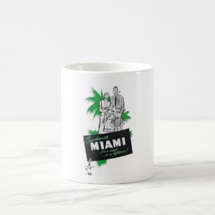 1949 MIAMI TOURISMUS AD VINTAG! ALT! KURZ! KAFFEETASSE