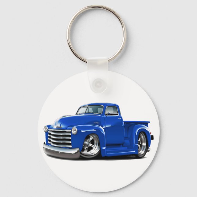 1950-52 Chevy Blue Truck Schlüsselanhänger (Vorderseite)