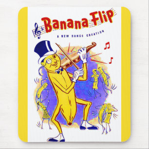 1950 Gedreht Notendecke für Bananen Mousepad