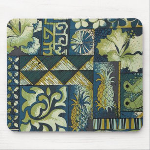 1950 hawaiianischer Stoff Mousepad