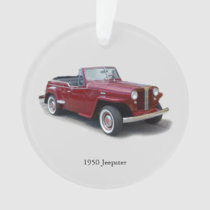 1950 Jeepster-Acrylschmuck Ornament