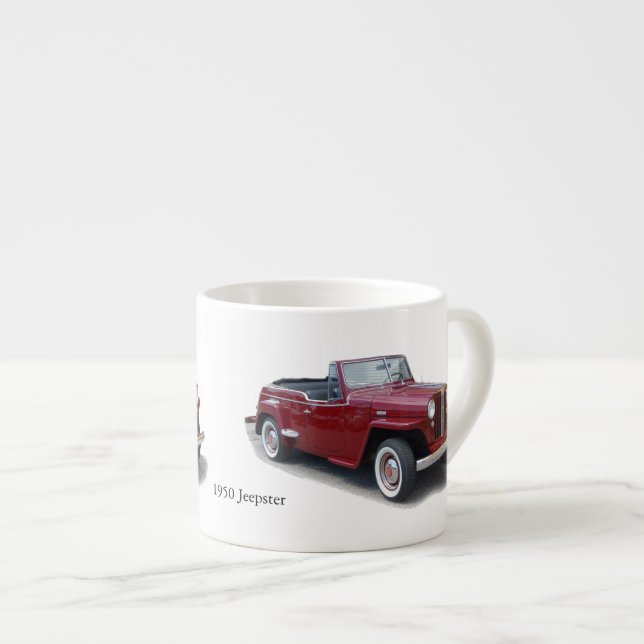 1950 Jeepster Espresso Tasse (Vorderseite Rechts)