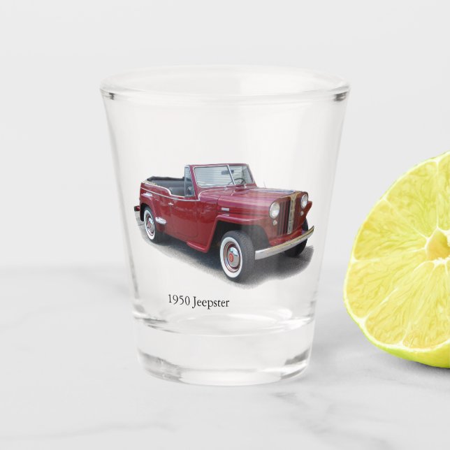 1950 Jeepster Schnapsglas (Vorderseite)
