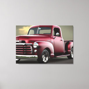1950 Lieferwagen LKW Canvas Print Leinwanddruck
