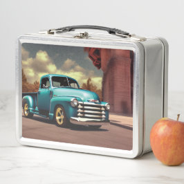1950 Lieferwagen Metall Brotdose