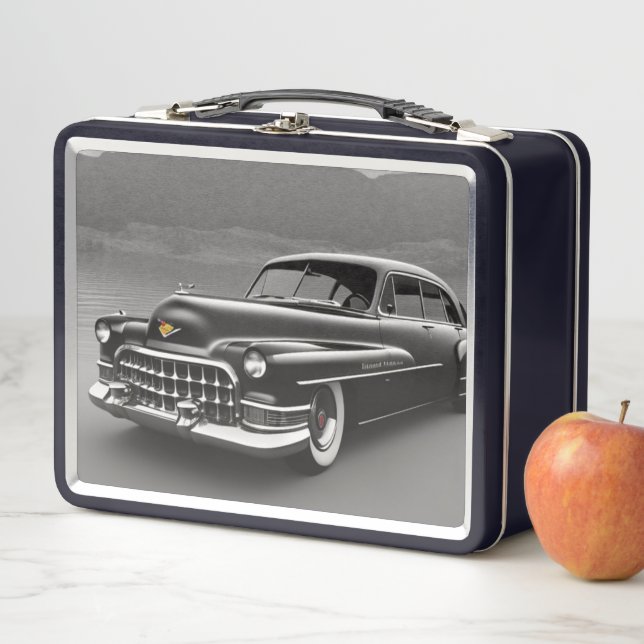 1950 Lunch-Box für klassisches Autometall Metall Brotdose (Beispiel)