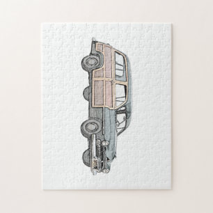 1950 Mercury Woodie Station Wagon - blau Puzzle