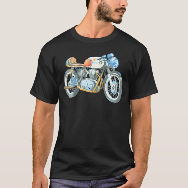 1950 Norton 350cc Manx Racing Motorrad T-Shirt (Vorderseite)