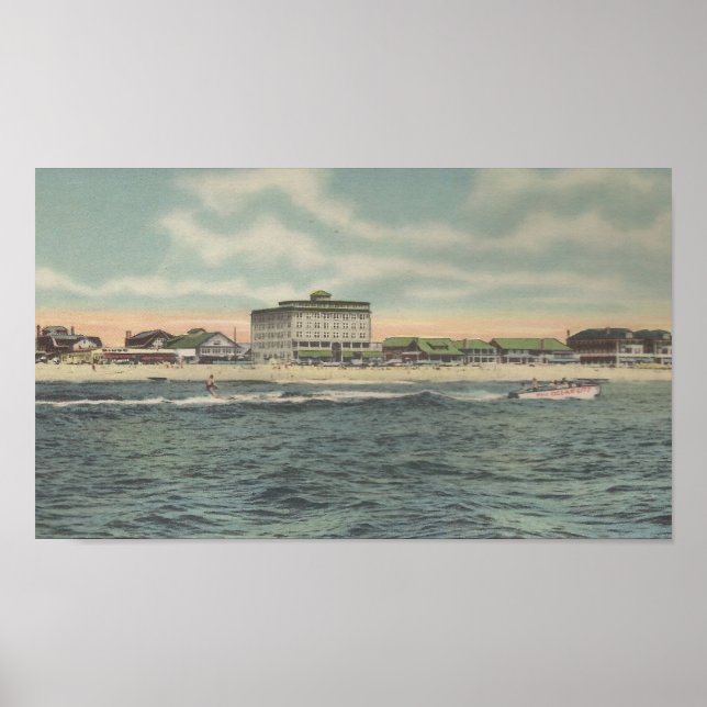 1950 Ocean City, MD Wassersport Poster (Vorne)