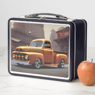 1950 Pick-up-Truck Metall-Lunchbox Metall Brotdose