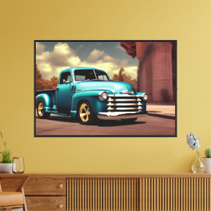1950 Pickup Truck Leinwanddruck