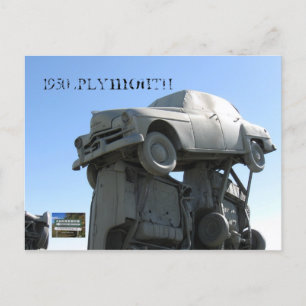 1950 Plymouth Postkarte