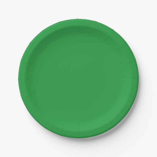 1950 Retro Green Pappteller (Vorderseite)