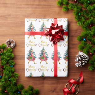 1950 Vintages Weihnachtsgeschäft für Lady Geschenkpapier