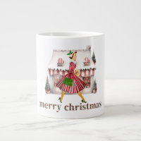 1950 Weihnachten Vintage Lady Shopping
