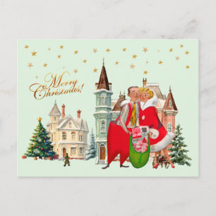 1950 Weihnachten Weihnachten Weihnachten Frohe Wei Postkarte