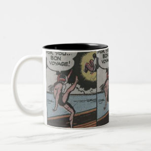 1950er Abenteuer-Comics Beste klassische Comics Zweifarbige Tasse