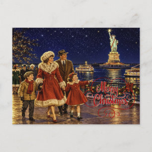 1950er amerikanische Weihnachten Statue of Liberty