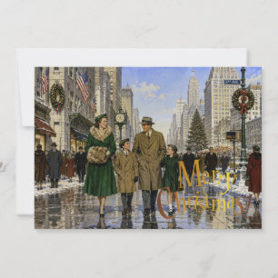 1950er amerikanisches Weihnachten auf der 5th Aven