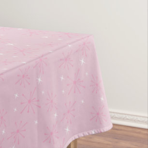 1950er Diner Pink Star Geburtstagskleidung - Retro Tischdecke
