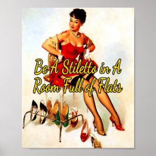 1950er Jahre Beim Schuhe Anprobieren von Gil Elvgr Poster