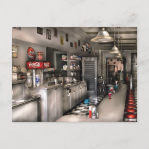 1950er Jahre - Der Soda-Brunnen Postkarte