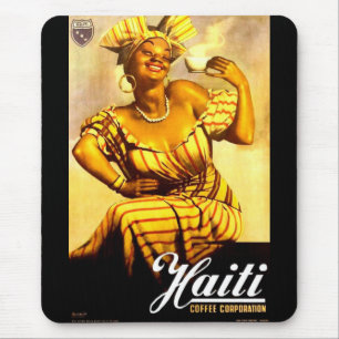 1950er-Jahre Haiti Coffee Corporation und Mousepad