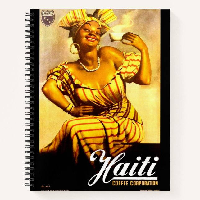 1950er-Jahre Haiti Coffee Corporation und Notizbuch (Vorderseite)