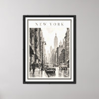 1950er Jahre New York City Vintage Schwarz-Weiß-Ra