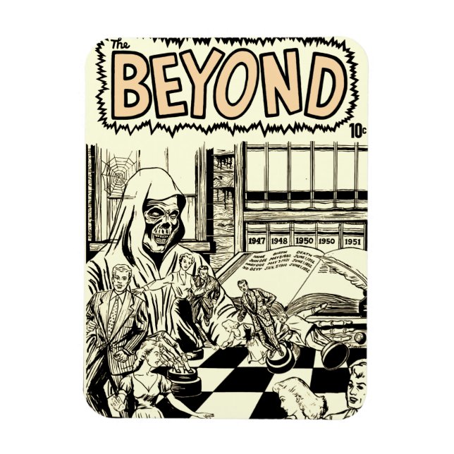 1950er Jahre *The BEYOND* Horror Comic Magnet (Vertikal)