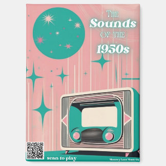 1950er Musik QR-Code Magnet Demenz Geschenk