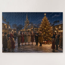1950er Weihnachtslied Sänger Village Square