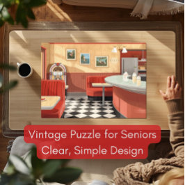 1950s American Diner Puzzle – Vintage Jukebox