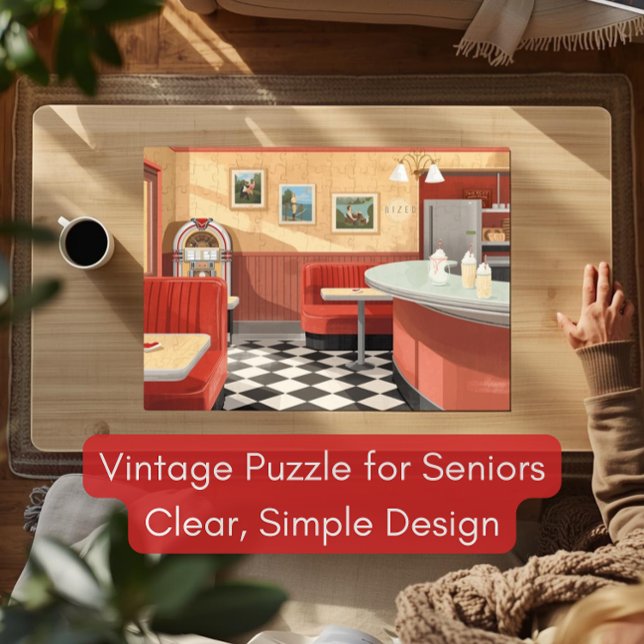 1950s American Diner Puzzle – Vintage Jukebox (Von Creator hochgeladen)