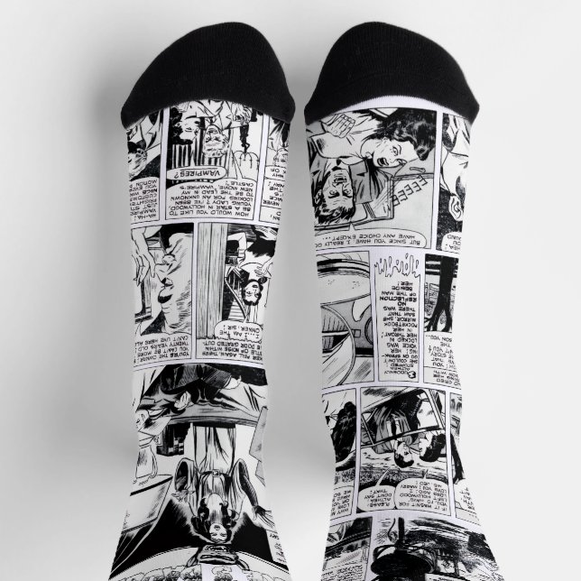 1950's Vampire's Daughter Horror Comic Socks Socken (Oben)