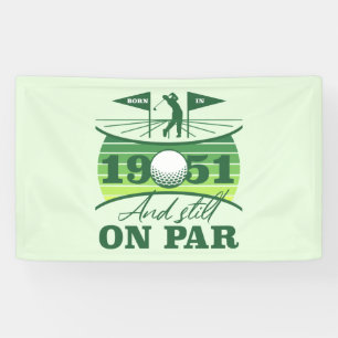 1951 70. Geburtstag Golf Lover Banner