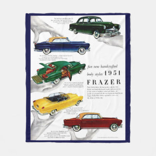 1951 Frazer-Automobilwerbung Fleecedecke