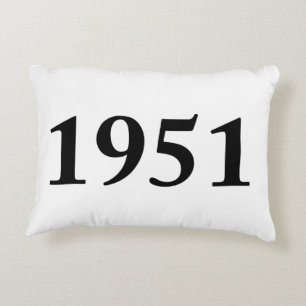 1951 für Geburtstage, Jahrestage, Feiern Dekokissen