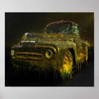 1951 Internationaler Lieferwagen Poster