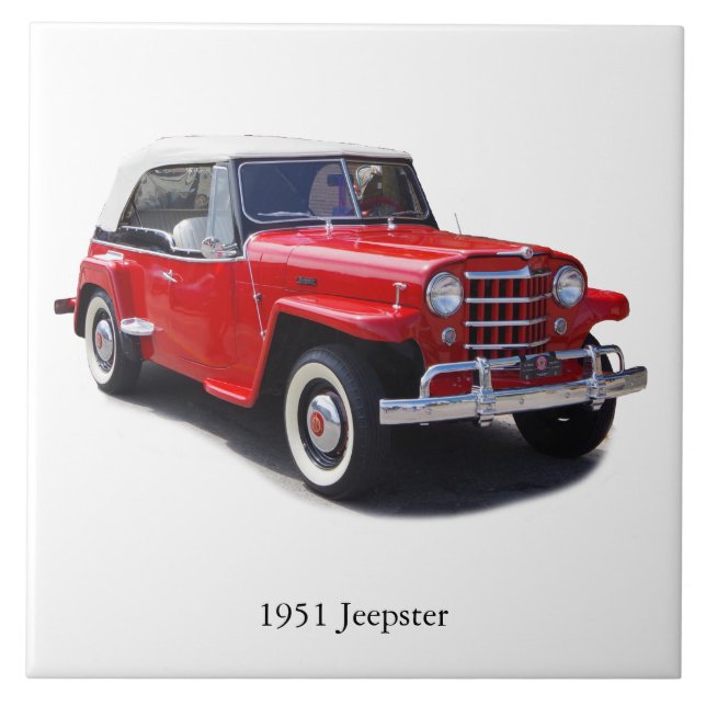 1951 Jeepster-Aufsatzfliese Fliese (Vorderseite)