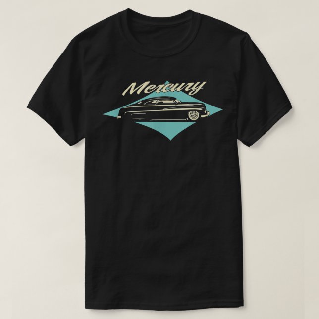 1951 Mercury Coupe Low Rider Kustom Lead Sled Cust T-Shirt (Design vorne)