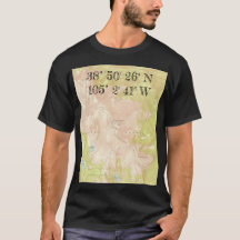 1951 USGS-Topo-Karte von Pikes Peak T-Shirt